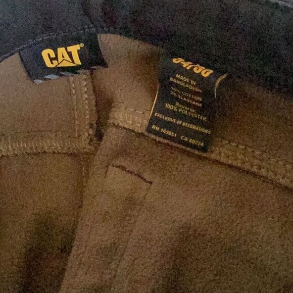Caterpillar CAT Men's Fleece Lined Canvas Pant, Black, size 34x30, NWT - Picture 7 of 8